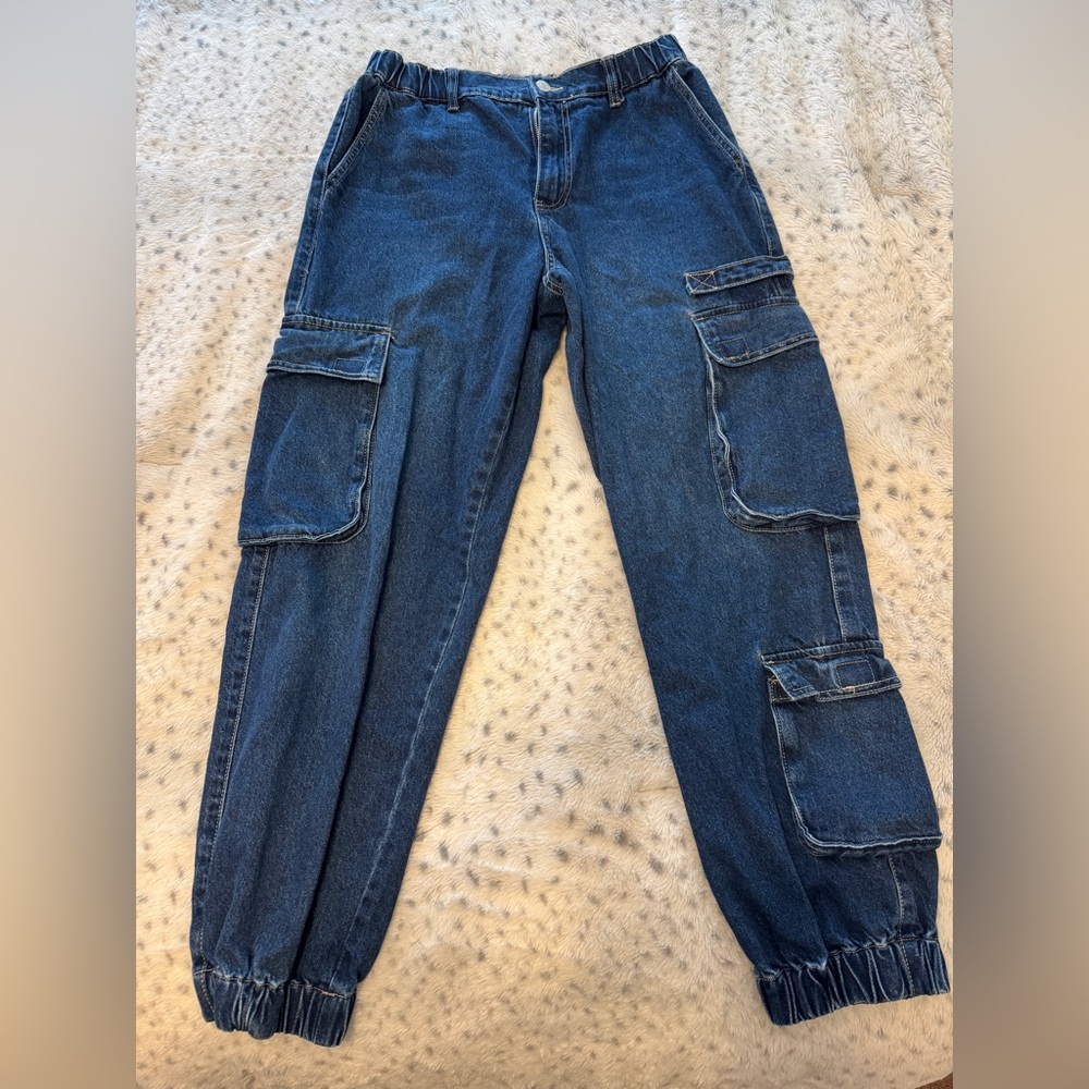 Forever 21 Denim Jogger Pants